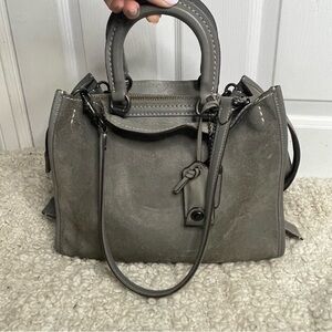 Elegant Gray Suede COACH Limited Edition ROGUE 20315 Satchel